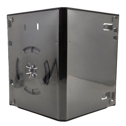 Nintendo GameCube Replacement Game Case 1-Pack – New Empty Case w/ Memory Card Holder - View of back of open case showing spine along with the front and back panels
