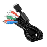 HD Component AV Cable For PlayStation 2 3 6 Ft Brand New Loose - View of Cord Coiled Up Neatly