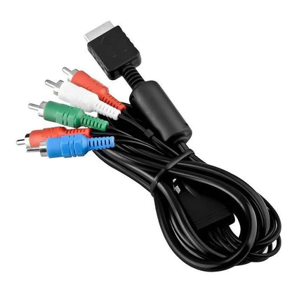 HD Component AV Cable For PlayStation 2 3 6 Ft Brand New Loose - View of Cord Coiled Up Neatly
