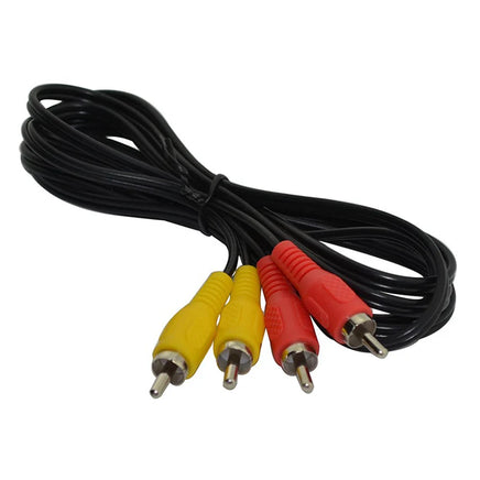NES AV Composite Cable RCA Audio Video Tv Cord For Nintendo Nes Brand New Loose - View of Cords Coiled Up Neatly