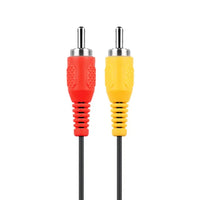 NES AV Composite Cable RCA Audio Video Tv Cord For Nintendo Nes Brand New Loose - Close Up View of Red and Yellow Connector Ends