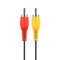 NES AV Composite Cable RCA Audio Video Tv Cord For Nintendo Nes Brand New Loose - Close Up View of Red and Yellow Connector Ends
