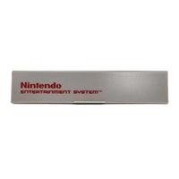 NES Flip Door Cover Replacement Cartridge Flap For Original Nintendo NES Console Brand New Loose - Straight On View Close Up Showing Logo