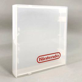 Nintendo Nes Cartridge Clamshell Game Case Clear Official Red Nintendo Logo 1 Pack Good Loose - Angled View