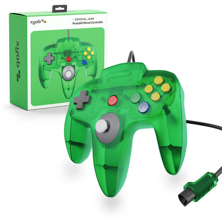 Proto64 Wired Controller For Nintendo 64 Crystal Jade N64 Gamepad Replacement Brand New - View 1