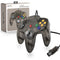 Proto64 Wired Controller For Nintendo 64 Smoke Black N64 Gamepad Replacement Brand New - View of Pad in Front of Retail Box
