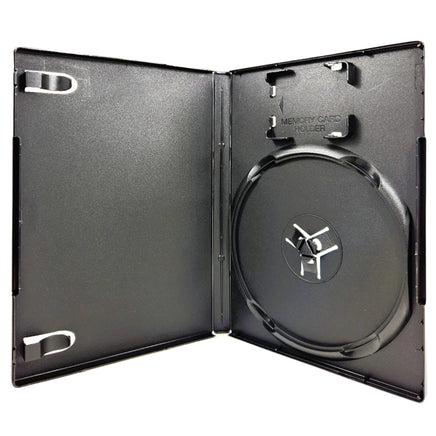 Empty 14mm Replacement Case with Memory Card Holder for PlayStation 2 Games Brand New - Open Case Displayed