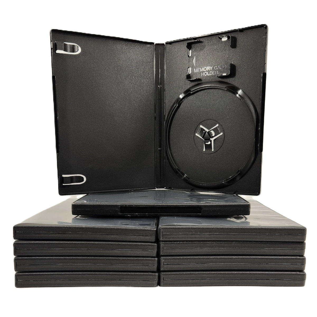 PS2 Replacement Cases 10-Pack – 14mm with Memory Card Holder| Retro ...