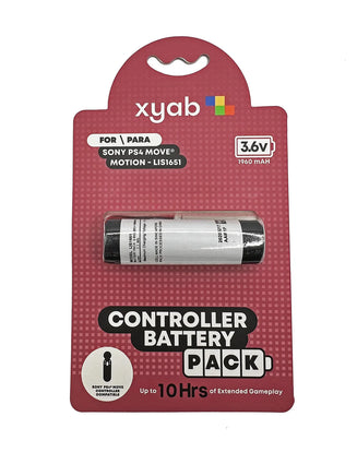 PS3 PS4 Move Controller Battery Replacement - PlayStation Motion Controller Pack - Close up view of retail package, brand new condition