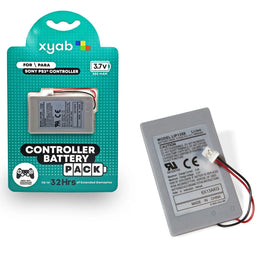 PS3 Controller Replacement Battery Rechargeable Battery Pack Brand New - View of battery outside of retail packaging showing wires with connector tip
