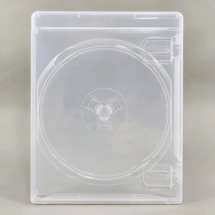 PS3 Replacement Game Case 1-Pack - Empty Disc Case [Clear] - Close up view of front, brand new condition, Loose