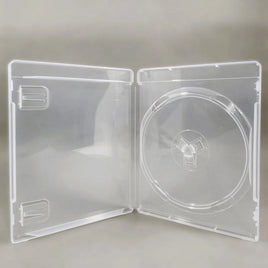 PS3 Replacement Game Case 1-Pack - Empty Disc Case [Clear] - Open case showing empty disc tray, brand new condition, loose