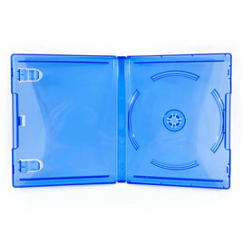 Replacement Game Case For Sony PlayStation 4 PS4 1 Pack Blue Disc Case Brand New Loose - View of empty case open showing disc holder