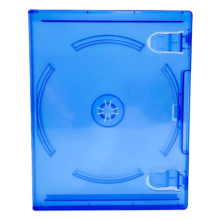 Replacement Game Case For Sony PlayStation 4 PS4 1 Pack Blue Disc Case Brand New Loose - View of front of closed empty case