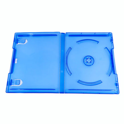 Replacement Game Case For Sony PlayStation 4 PS4 1 Pack Blue Disc Case Brand New Loose - Alternate view of open case laying flat