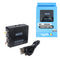 RCA to HDMI Converter (Console to HDTV) - AV Adapter for PS1 PS2 N64 SNES Wii GameCube - View of adapter outside of retail packaging showing the RCA Yellow Red White composite connectors, new condition