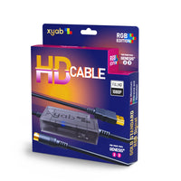 RGB HD Link Cable For Sega Genesis Model 2 & 3 1080P HDMI Upscaling Plug Play Brand New - Front View of Retail Box
