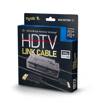 RGB HD Link Cable For PlayStation 1 & 2 PS1 PS2 1080P HDMI Upscaling Plug Play Brand New - Showing Front View of Retail Box