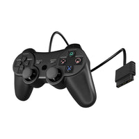 Sentinel Wired Controller For PlayStation 2 Black Gamepad Replacement Brand New - Angled View of Controller Outside of Retail Packaging to Show Detail of Product