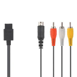 S Video AV Cable Super Nintendo Nintendo 64 Gamecube System Brand New Loose - Connector Detail View 1