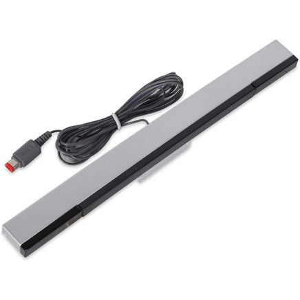 Wired Sensor Bar Nintendo Wii, Wii U, Wii Mini, Console 7 Ft Cable Brand New Loose - Top view showing product and cable with console connector end