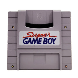 Super Game Boy Cartridge Model SNS-027 For Super Nintendo (SNES) System Like New, Loose - Front View of Adapter Cartridge