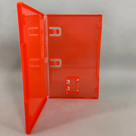 Nintendo Switch 2 Replacement Game Case 1-Pack - Empty Cartridge Case [Red] - Alternate view of open case showing manual clips and cartridge holder, new condition