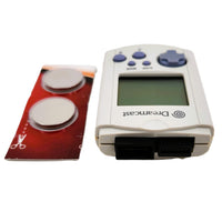 Official Oem Sega Dreamcast Vmu Visual Memory Unit Hkt7000 Good Loose - Product Top with New CR2032 Batteries