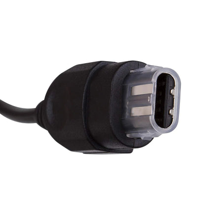 Warden Wired Controller For Original Xbox Black Gamepad Replacement Brand New - Close Up View of the Controller Connector that Plugs Into the Console