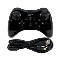 Nintendo Wii U Pro Controller Black Genuine OEM Very Good Loose - View 1