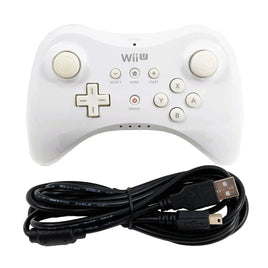 Nintendo Wii U Pro Controller White Genuine OEM Good Loose - View 1