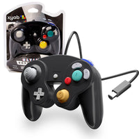 Black Wired Controller For Nintendo GameCube Wii Gamepad Replacement Brand New - View 1