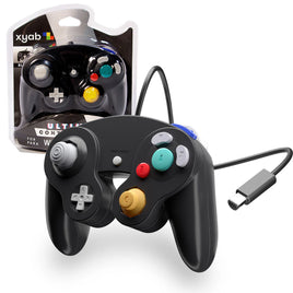 Black Wired Controller For Nintendo GameCube Wii Gamepad Replacement Brand New - View 1