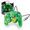 Wired Controller For Nintendo GameCube Wii Jungle Green Gamepad Replacement Brand New - Front of Retail Package and Loose Controller to Show Detail