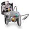 Wired Controller For Nintendo GameCube Wii Platinum Silver Gamepad Replacement Brand New - View of Controller and Retail Packaging
