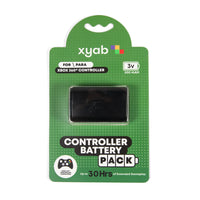 Xbox 360 Wireless Controller Rechargeable Battery Pack Black Brand New - View of retail packaging front