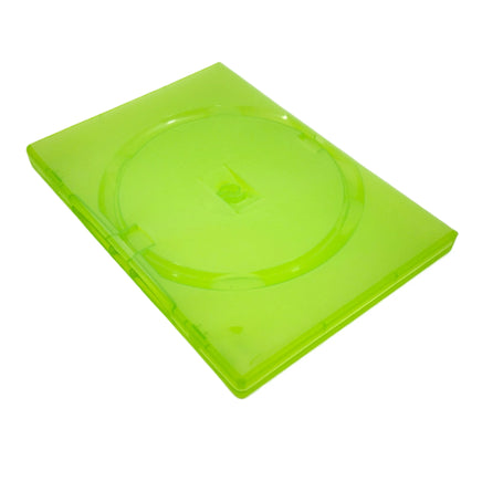 Replacement Game Case For Xbox 360 Disc Case 1 Pack Green Brand New Loose - View of empty disc case back
