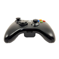 Xbox 360 Wireless Controller Black 24Ghz Gamepad Replacement Brand New Loose - Bottom view of control pad showing port for Xbox headset connection