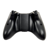 Xbox 360 Wireless Controller Black 24Ghz Gamepad Replacement Brand New Loose - Bottom view of control pad showing right bumper and trigger buttons, battery holder, and screw locations