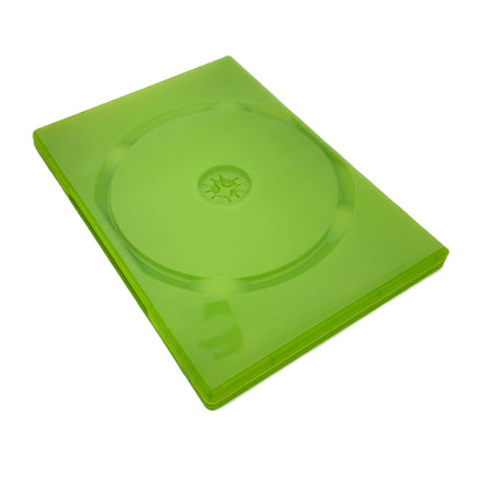 Xbox Replacement Game Case 1-Pack – New Empty Original Xbox Green Disc Case - View of closed empty case back
