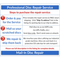 20 Discs - Professional Disc Repair - Scratch Removal Service