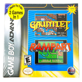 Gauntlet Rampart 2 Games in 1 Game Boy Advance Brand New - Front Of Authentic Game Box