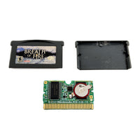 Breath Of Fire Game Boy Advance GBA Good - Close up view of authentic game circuit board front