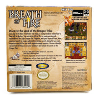 Breath Of Fire Game Boy Advance GBA Good - Back Of Game Box