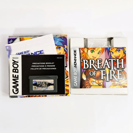 Breath Of Fire Game Boy Advance GBA Good - Cartridge on Box With Manual Shown