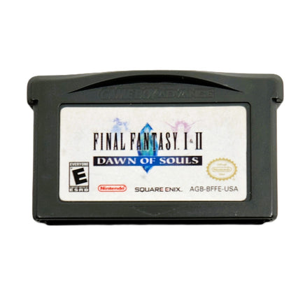 Final Fantasy I II Dawn Of Souls Game Boy Advance Good Loose - Cartridge Front Label
