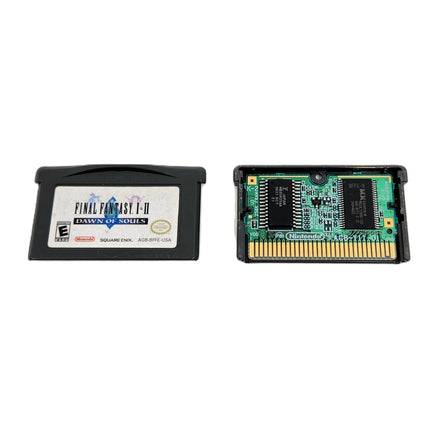 Final Fantasy I II Dawn Of Souls Game Boy Advance Good Loose - Close up view of authentic game circuit board
