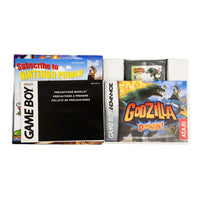 Godzilla Domination Game Boy Advance GBA Very Good - Manual and Box Contents