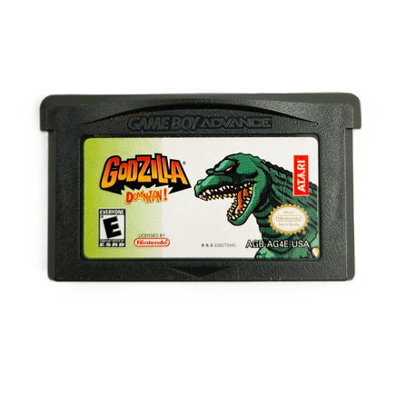Godzilla Domination Game Boy Advance GBA Very Good - Front of Game Cartridge Label