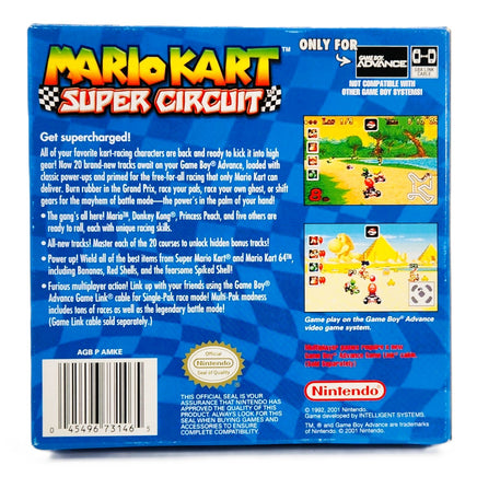 Super Mario Bros Classic Nes Series Game Boy Advance GBA Very Good - Back Of Game Box